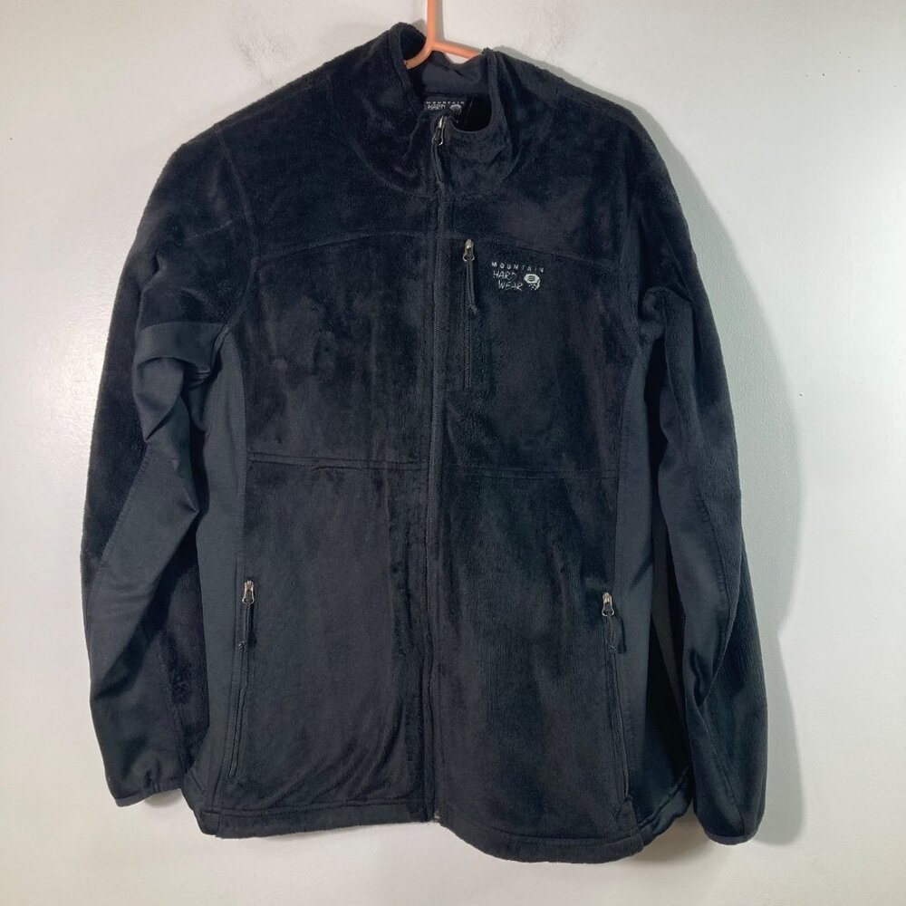 Womens Mountain Hardwear Polartec High Loft Fleece Zip jacket Black XL Polyester